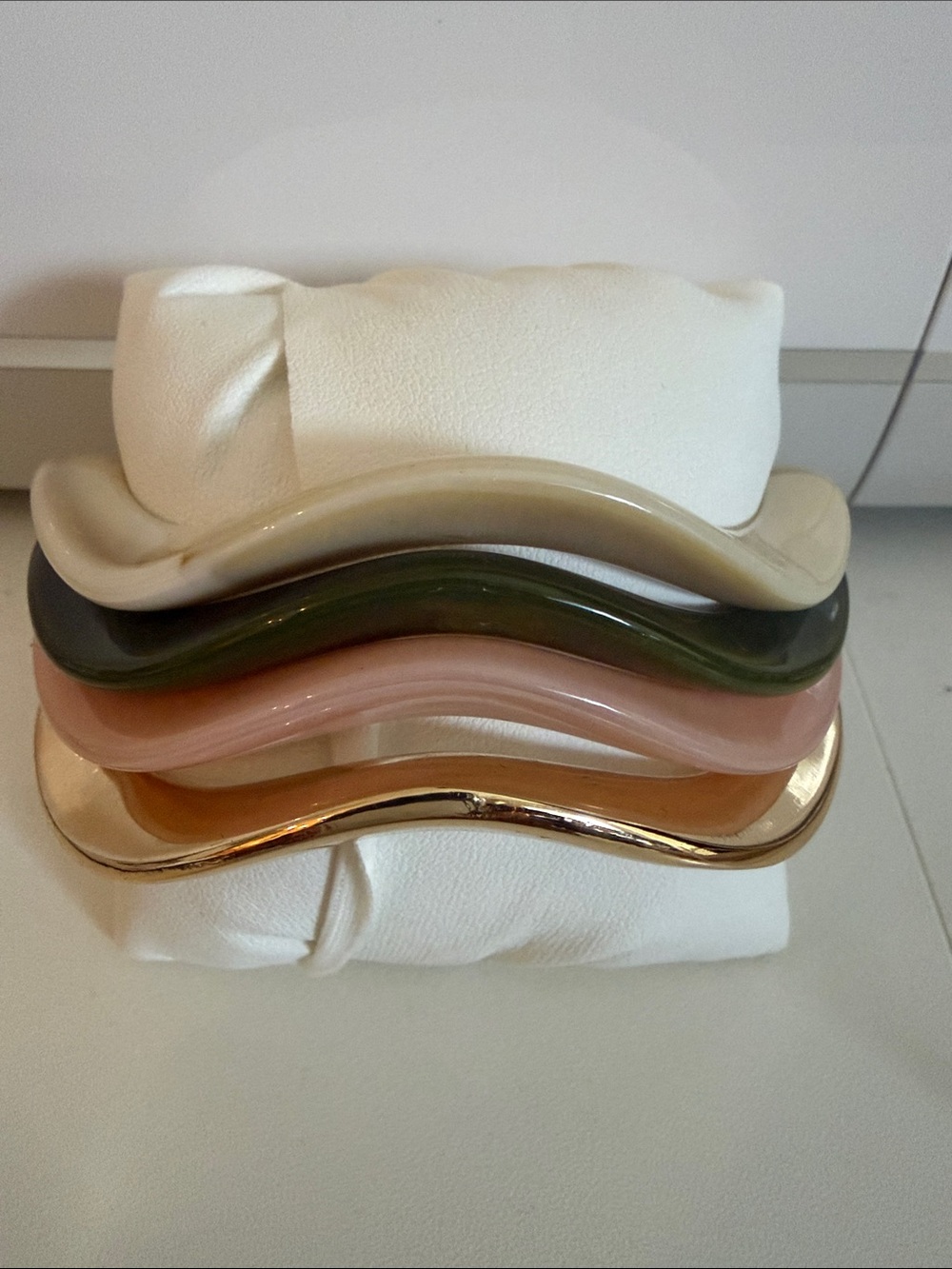 Stacked Wave Bangles Set-NWOT